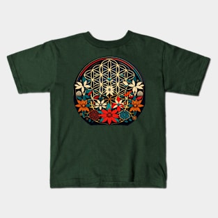 Sacred Geometry Flower of life Kids T-Shirt